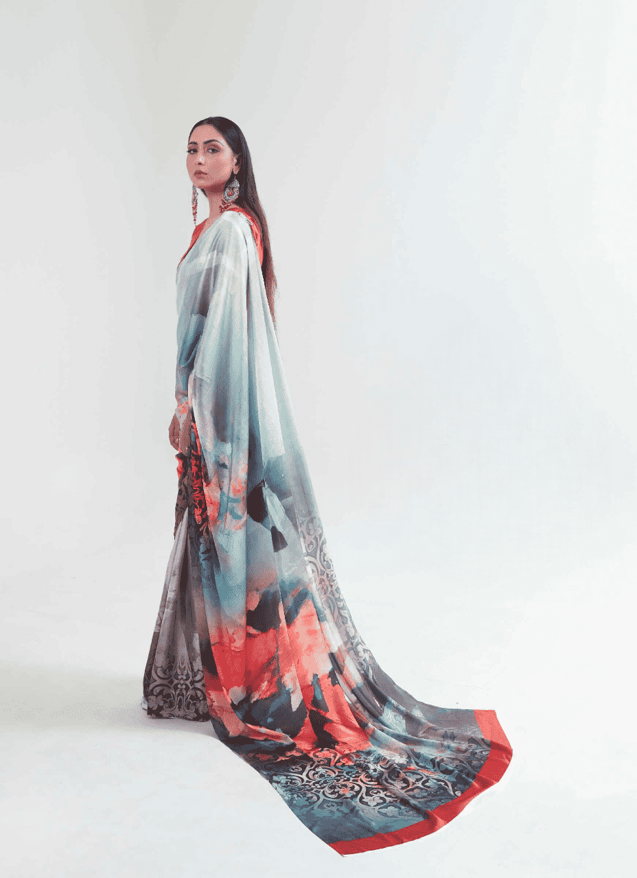 Digital Printed Silk Sarees
