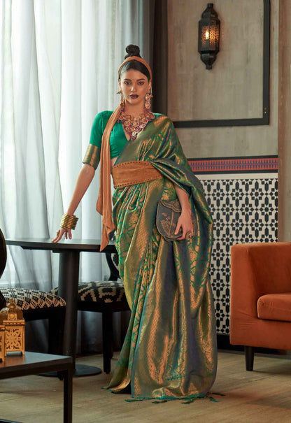 Banarasi Two-Tone Handloom Silk Sarees