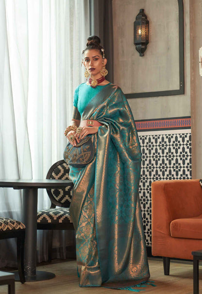 Banarasi Two-Tone Handloom Silk Sarees